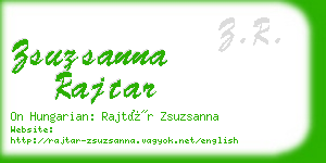 zsuzsanna rajtar business card